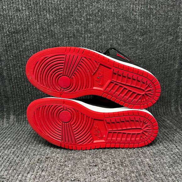 Nike Air Jordan 1 High Zoom CMFT Black University Red Bred Shoes Womens Size 7 - Picture 6 of 8